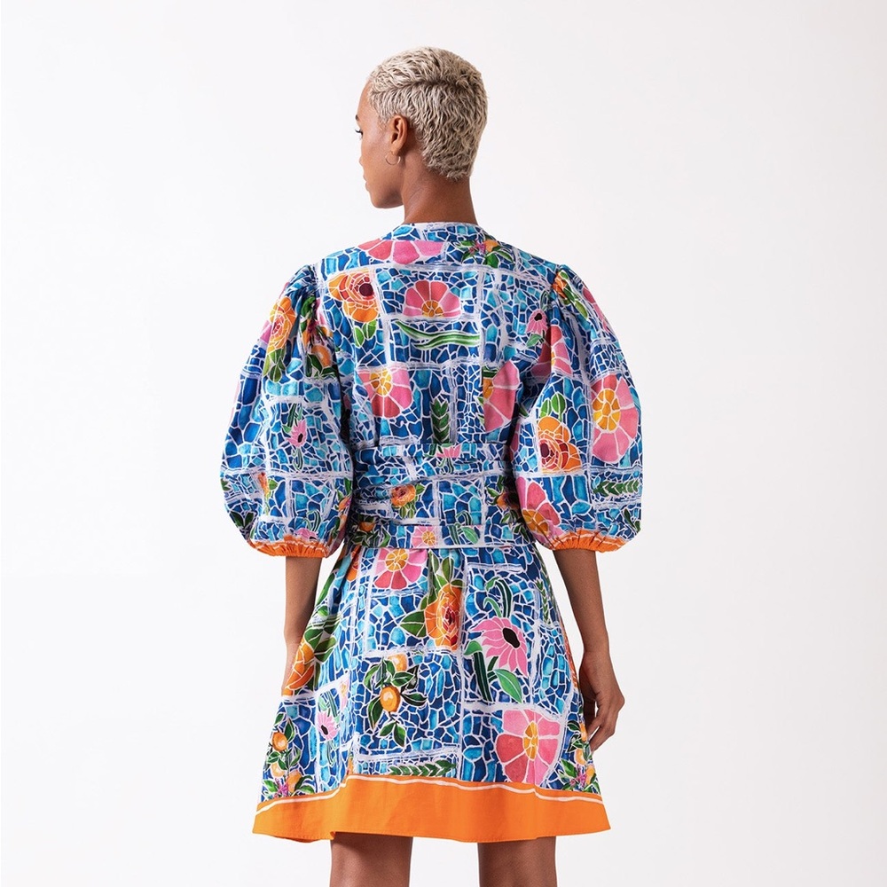 Garrie B Multicolor Abstract Dress